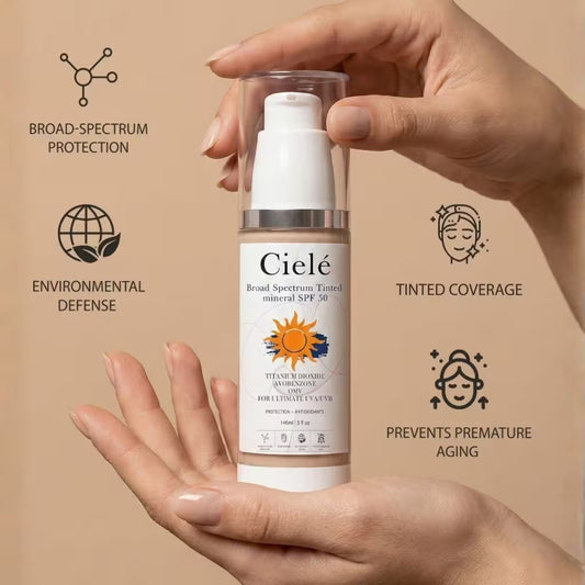 Tinted Broad Spectrum SPF 50 140ml | Ultimate UVA/UVB Protection + Antioxidants